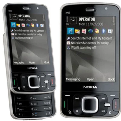 Original Nokia N Series N96 Mobile Phones Unlocked GSM/3G WIFI GPS 16GB 5MP JAVA - Image 1 of 4