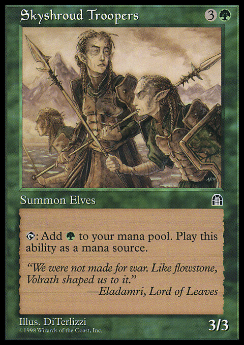 Magic the Gathering MTG Skyshroud Troopers (115) Stronghold   NM