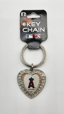 Los Angeles Angels Officially MLB Licensed HEART  Keychain  - Image 1 of 2