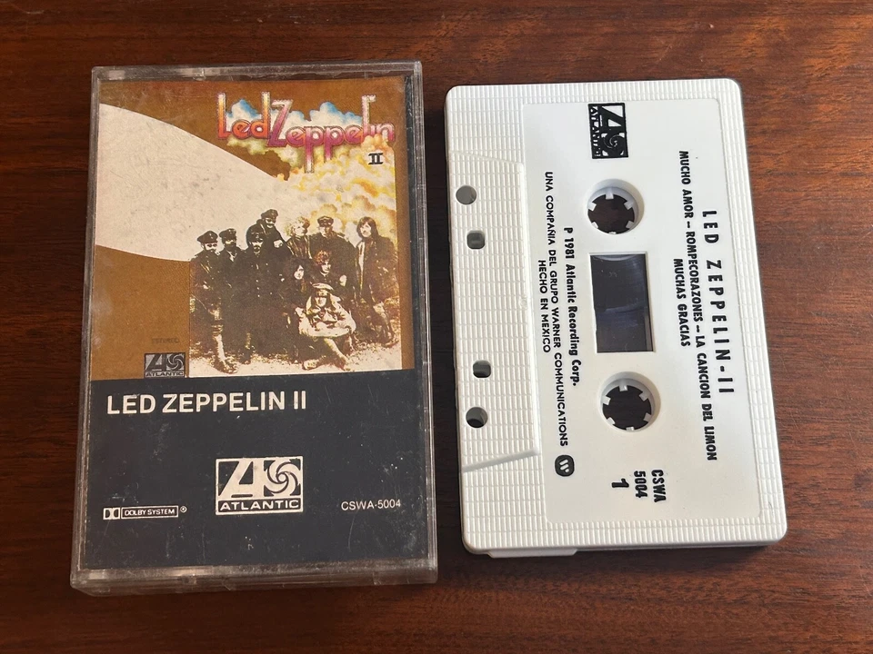 LED ZEPPELIN Led Zeppelin II 1981 MEXICO CASSETTE Psych Jimmy Page Robert Plant - Image 1 of 4