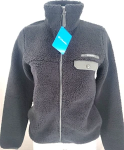 NEW Columbia Mountain Side Heavyweight Fleece Black FZ Jacket Coat Women's XS - Picture 1 of 9