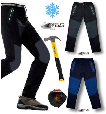 PANTALONE LAVORO NEVE TECNICO INVERNALE TERMICO COMODO CASA PESCA CACCIA MOTO - Immagine 1 di 4