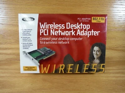 Belkin Wireless Desktop PCI Network Adapter F5D6000 - New Old Stock/Sealed - Image 1 of 4