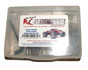 TRAXXAS E-MAXX EVX RC SCREWZ SCREW SET STAINLESS STEEL TRA030 - Picture 1 of 1