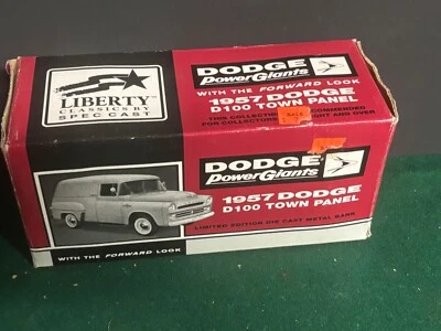 Liberty Sentry Hardware 1957 Dodge D-100 Town Panel Coin Bank 1/25 Diecast NEW - Image 1 of 4