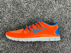 Nike Free 5.0 Running Sneaker Orng Blu Men Size 13 579959 840 - Picture 1 of 7
