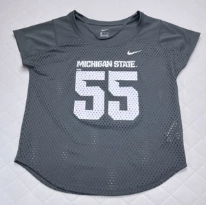 Nike Football Jersey Michigan State Spartans Women’s Small Black #55 - Picture 1 of 8