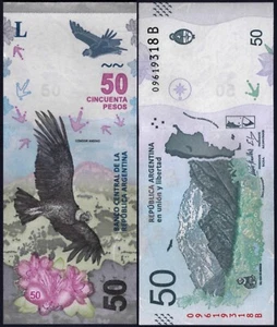 ARGENTINA 🇦🇷 P363* 50 PESOS - CONDOR* ND 2018* UNC GEM* USA SELLER - Picture 1 of 1