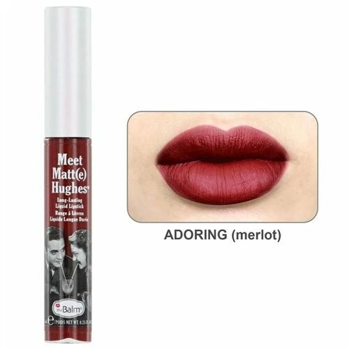 AUTHENTIC THE BALM COSMETICS MEET MATT(E) HUGHES LIQUID LIPSTICK ADORING MERLOT - Image 1 of 4