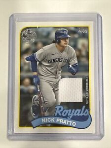 2024 Topps Series 1 #89BR-NP Nick Pratto 1989 Topps Relic Card