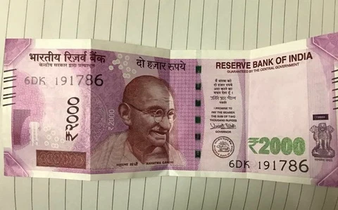 INDIAN CURRENCY OF 2000 RUPEES NOTE END WITH "786" Cover