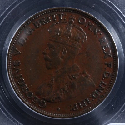 Half penny 1930 Australia KM#22 PCGS XF-45 Bronze Australie 1/2 - Image 1 of 4