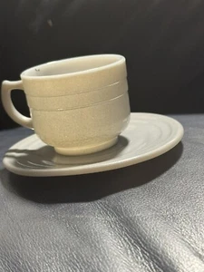 JUEGO DE TAZA Y PLATILLO GRIS NIÑO ANFITRIONA PLATONITA TONO MODERNO HAZEL ATLAS - Imagen 1 de 9