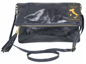 Umhängetasche Damen Schultertasche Leder Damentasche Klein Abendtasche Blau - Bild 1 von 4