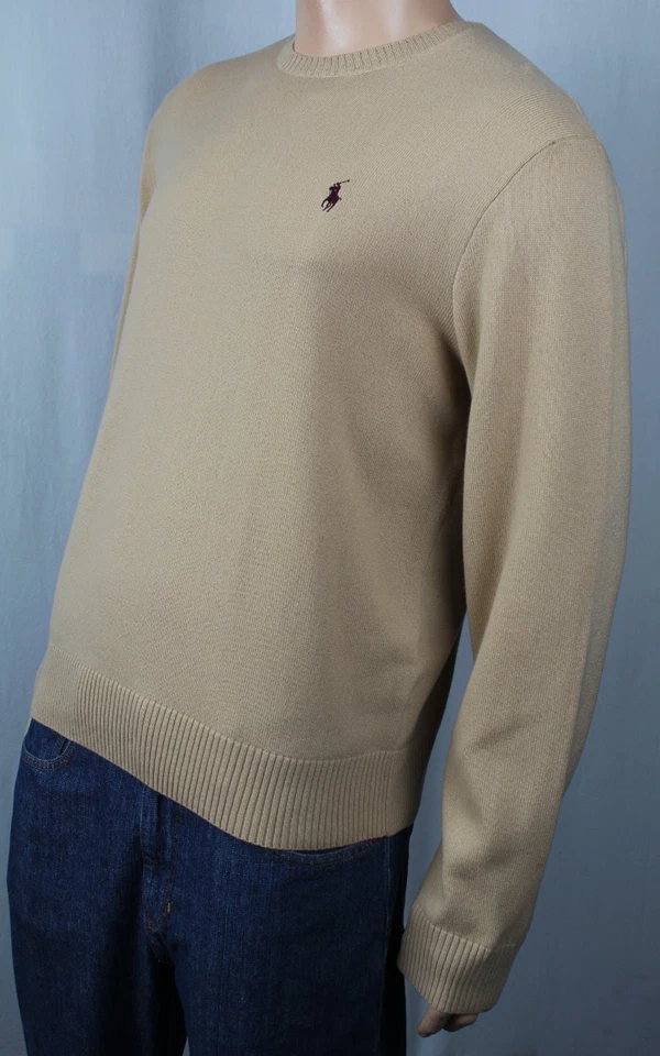 Suéter Polo Ralph Lauren Cachemira Tostada Borgoña Pony Nuevo con Etiquetas $325 Foto 1 de 1