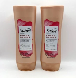 2 Ct Suave 15 Oz Rose Oil Infusion Volumizing Conditioner For Fine & Flat Hair - Picture 1 of 2