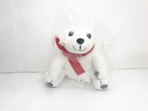 Vintage Coca-Cola Weihnachten Eisbär 6 Zoll Plüsch mit Cola Flasche 1999 Retro Neu - Bild 1 von 10