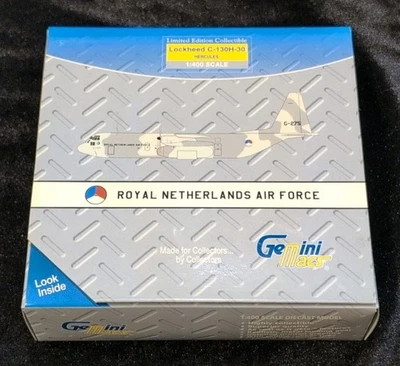 GEMINI MACS ROYAL NETHERLANDS AIR FORCE  LOCKHEED C-130H-30 - 1:400 - NEW MIB MT - Image 1 of 4