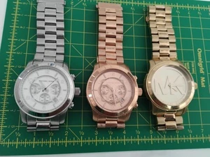 Set of 3 working Michael Kors Watch MK-8086,MK80-96,MK5473 - Picture 1 of 2