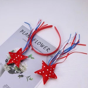 2pcs Headbands America Hair Bands Independence Day Headband Cosplay Headband - Picture 1 of 11