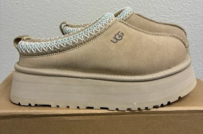 UGG Women's Tazz Platform Slipper Sand Authentic W/ Blue 1122553 All Sizes - Image 1 of 4