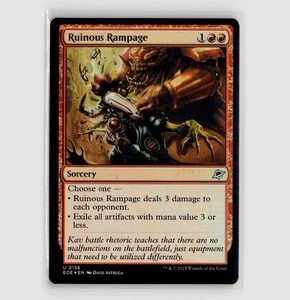 Ruinous Rampage (Foil) - EOE #158 Uncommon - NM Edge of Eternities - Bild 1 von 2