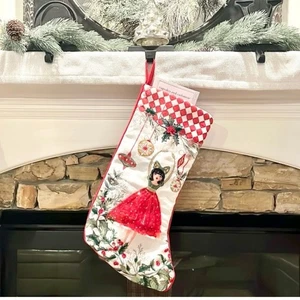 Ballerina Stocking Cupcakes And Cashmere At Home Sequins Embroidered New! - Picture 1 of 8