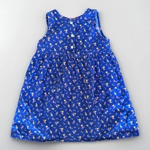 Vintage Esprit Size 4-5T Purple Corduroy Floral Dress Sleeveless - Picture 1 of 7