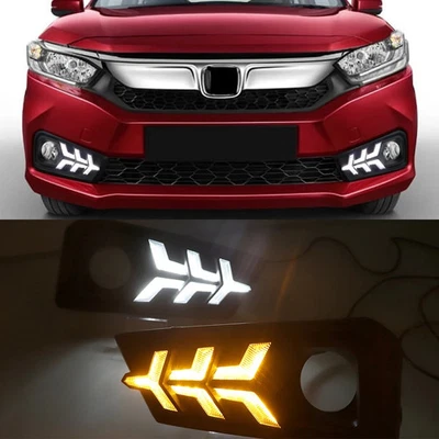 LED Sequential DRL Fog Light for Honda Amaze 2018-19 Turn Signal Daytime Running - Image 1 of 4