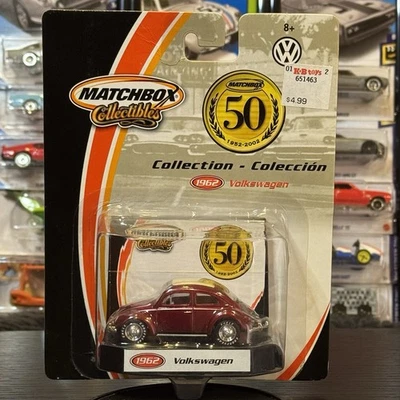 Coche diecast Matchbox 50 aniversario 1952-2002 1962 VW Beetle escala 1:64 Foto 1 de 4