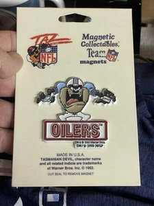 Vintage Houston Oilers Taz NFL Team Magnet - Bild 1 von 2