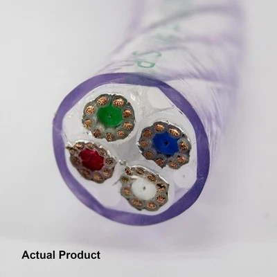 QED Genesis Silver Spiral Bi-Wire Speaker Cable 1m Offcut - Hi-Fi Grade Thick - Image 1 of 4