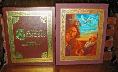 🖊SIGNED Easton Press BOOK OF GENESIS King James BIBLE Collectors ILLUSTRATED  - Image 1 of 4