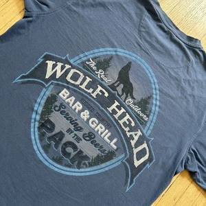 Wolf Head Beers By The Pack T-Shirt Gr. Large blau Bier Tee - Bild 1 von 8