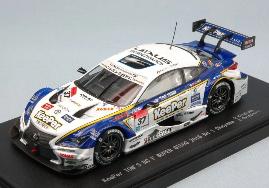 Ebbro EB45265 LEXUS RC F N.37 WINNER OKAYAMA SUPER GT500 2015 HIRAKAWA-CALDARELL - Immagine 1 di 1