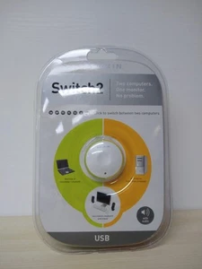 BELKIN Switch2 USB - To Click To Switch Between Two Computers - White - Afbeelding 1 van 17