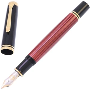 Pelikan Souveran M800 Red Stripe 18C Füllfederhalter BB Feder selten - Bild 1 von 14