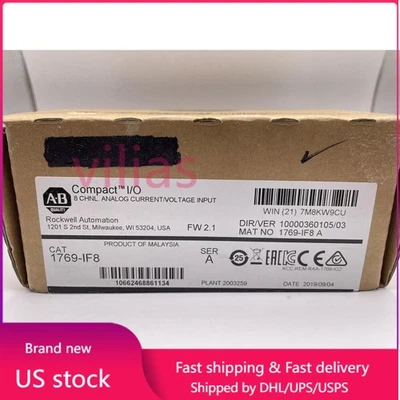 Allen-Bradley 1769-IF8 Ser A CompactLogix 8 Pt Analog Input Module US Free Tax - Image 1 of 4