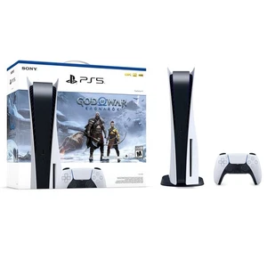 Sony PS5 Blu-Ray Edition Console God of War Ragnarök Bundle - Bianco - Foto 1 di 1