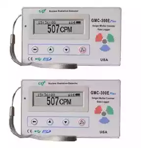 Zwei GQ GMC-300E+V4 Kernstrahlungsdetektor Datenlogger Beta Gammadetektion - Bild 1 von 6