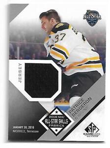 2016-17. SP GAME USED ALL-STAR SKILLS JERSEY. PATRICE BERGERON. 