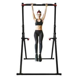 Torre de alimentación ajustable en altura estación de inmersión barra de dominadas torre de fuerza independiente - Imagen 1 de 24