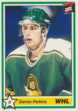 1990-91 7th Inning Sketch WHL #279 DARREN PERKINS - Prince Albert Raiders