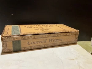 Caja de cigarros vintage COVERED WAGON - J.A. Doll Cigar Co, Mt. Wolf PA - Imagen 1 de 9