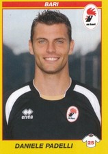 048 DANIELE PADELLI ITALY AS.BARI STICKER FOOTBALLERS 2010 PANINI