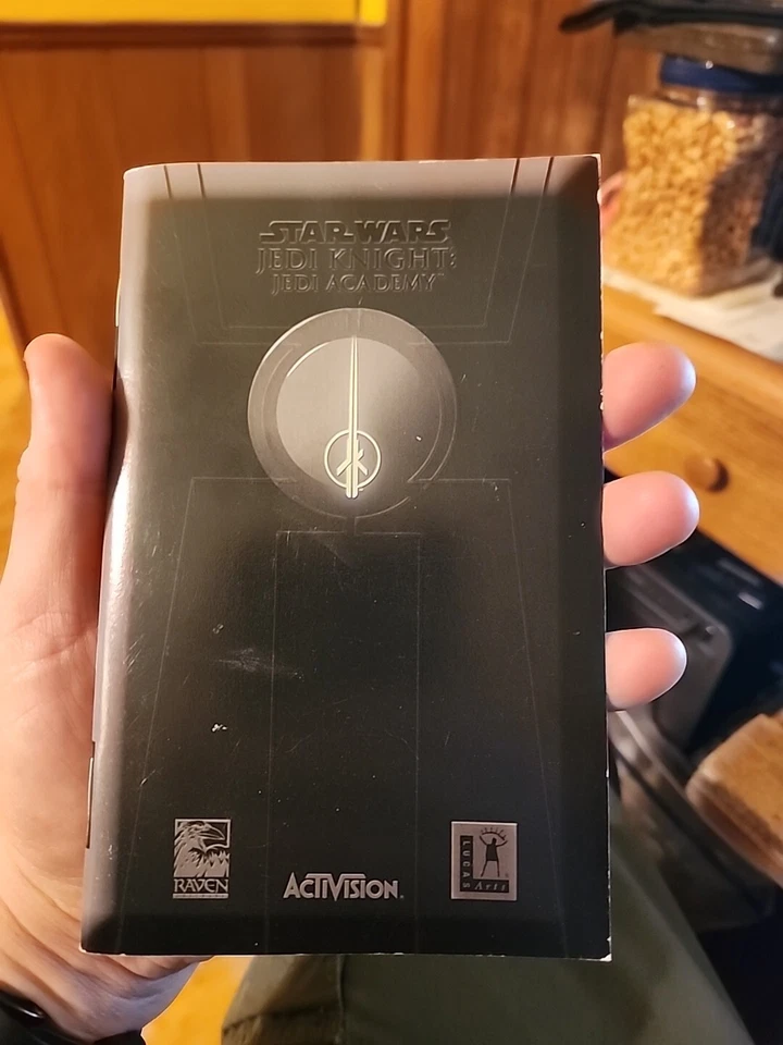 Star Wars Jedi Knight Jedi Academy - PC CD-ROM livro de jogos somente manual - Imagem 1 de 3