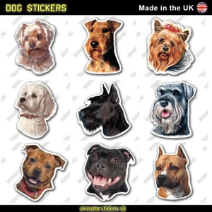 2 x HUND Aufkleber Decals Vinyl für Auto Kühlschrank Laptop 055 - 063 - Bild 1 von 10