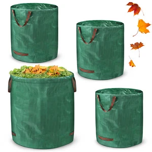 Garten Laubsack 4x 272L faltbar Gartensack Grünschnittsäcke Gartenabfallsäcke DE - Bild 1 von 11