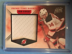 ADAM HENRIQUE PRIME TIME Rookie 2012-13 Panini PRIME Hockey Jersey #5 /99 NJD