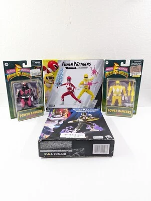 Lote 4x Power Rangers Lightning Collection Rojo Amarillo Negro y Retro Rosa y Amarillo Foto 1 de 4